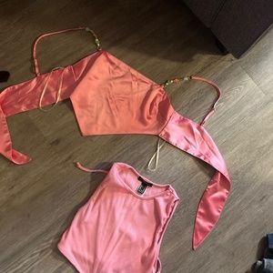 Forever 21 pink crop tops